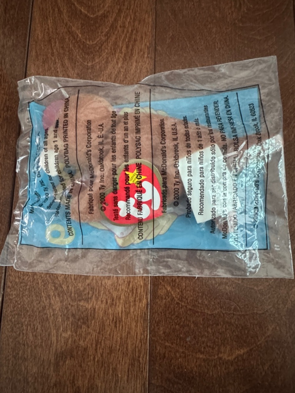 "Ty Teenie Beanie Baby" in original packaging. "Tusk" the Walrus. Rare